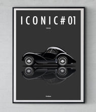 Charger l&#39;image dans la galerie, Affiche ICONIC BUGATTI Type 57

