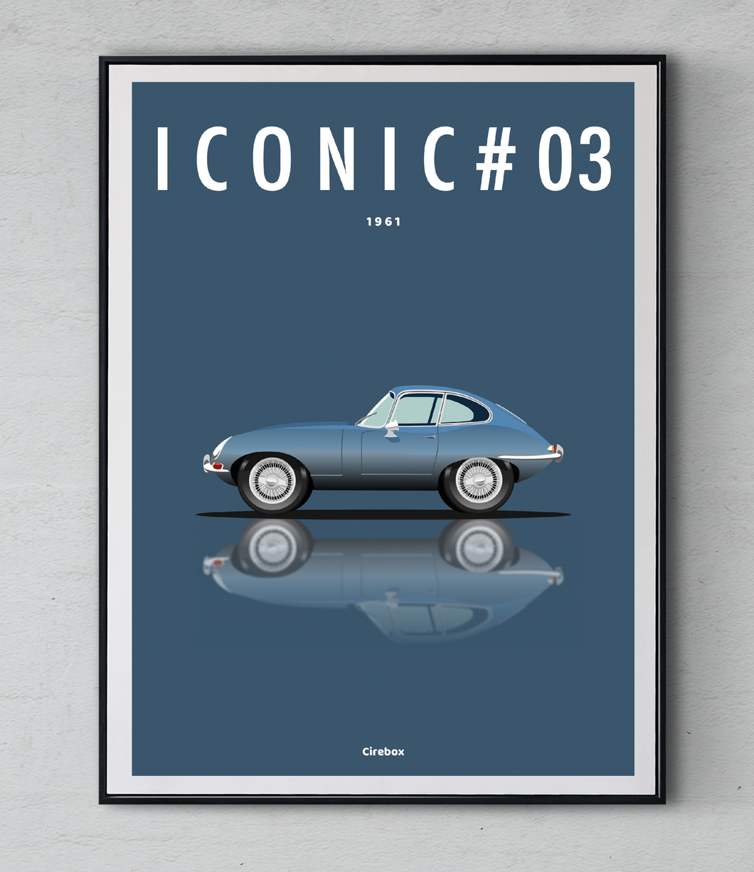 Affiche ICONIC JAGUAR TYPE E