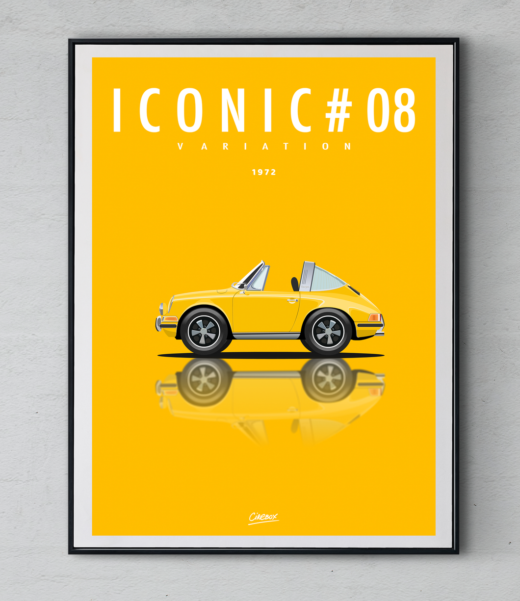 Affiche ICONIC PORSCHE 911 Targa