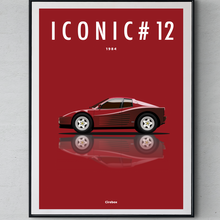 Charger l&#39;image dans la galerie, Affiche ICONIC FERRARI TESTAROSSA

