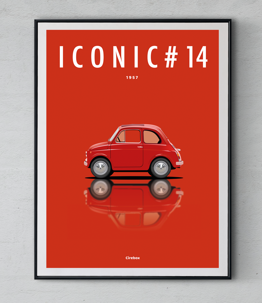 Affiche ICONIC FIAT 500