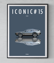 Charger l&#39;image dans la galerie, Affiche ICONIC DMC De Lorean
