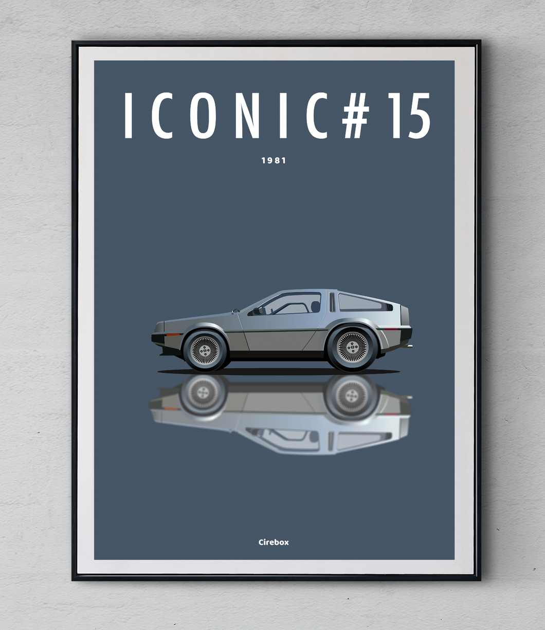 Affiche ICONIC DMC De Lorean