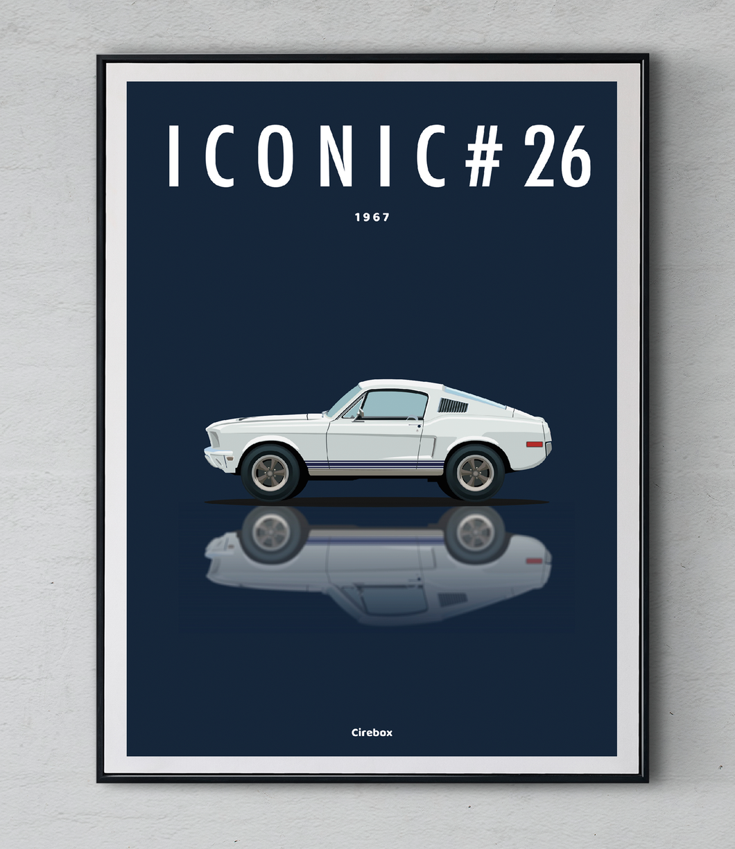 Affiche ICONIC FORD Mustang 67
