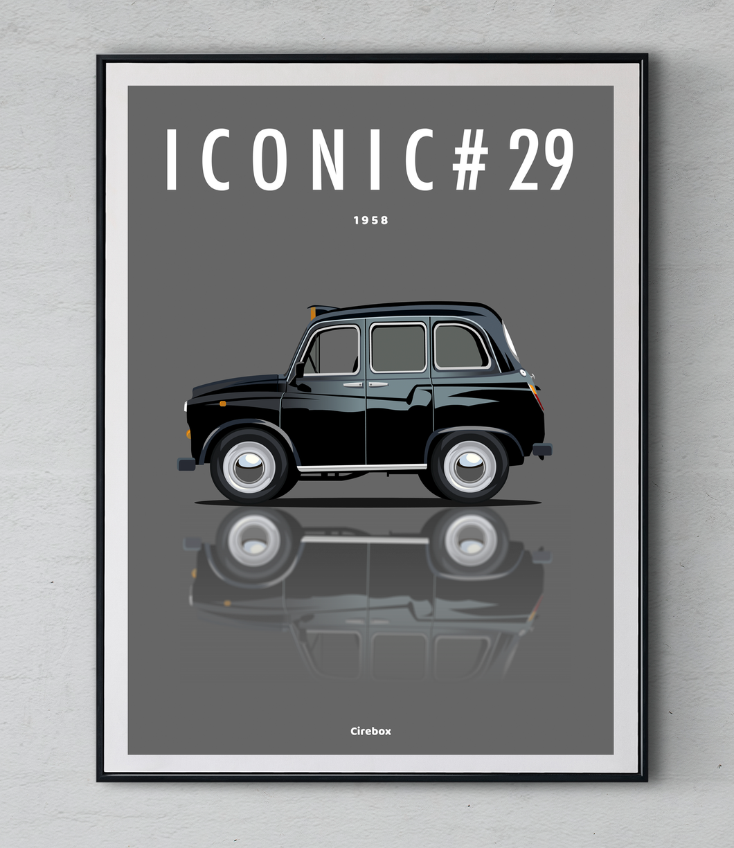 Affiche ICONIC LONDON CAB FX4