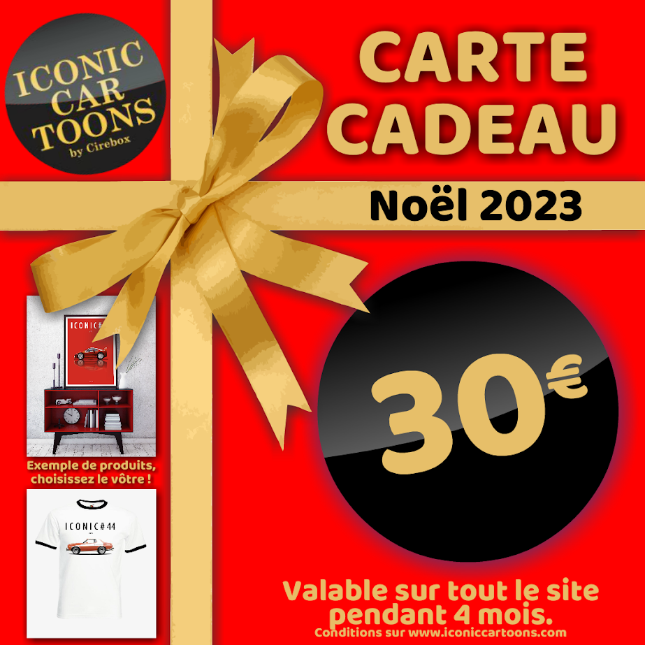 Carte Cadeau ICONIC CAR TOONS