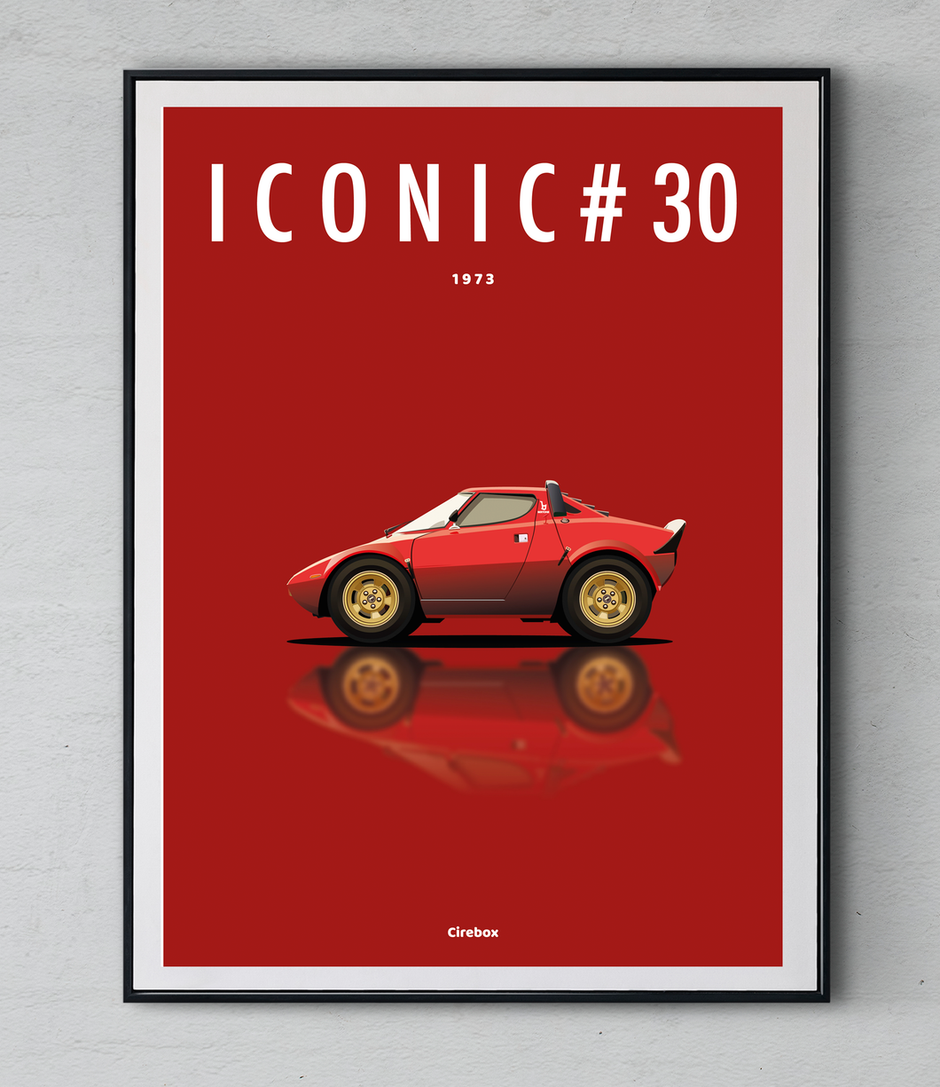 Affiche ICONIC LANCIA STRATOS
