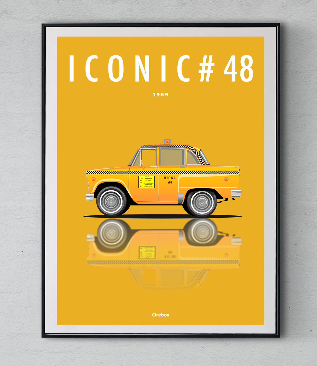 Affiche ICONIC CHECKER NY Taxi