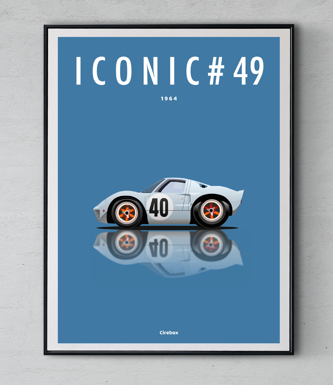 Affiche ICONIC FORD GT 40