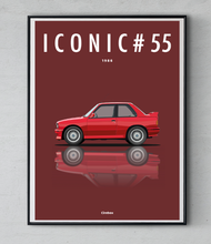 Charger l&#39;image dans la galerie, Affiche ICONIC BMW M3 (E30)
