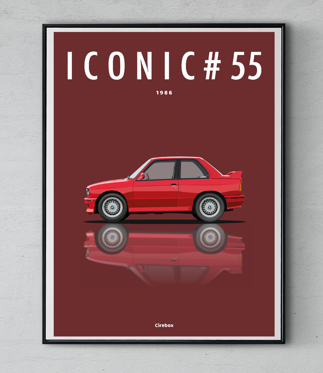 Affiche ICONIC BMW M3 (E30)