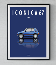 Charger l&#39;image dans la galerie, Affiche ICONIC PEUGEOT 205 GTI 1,9
