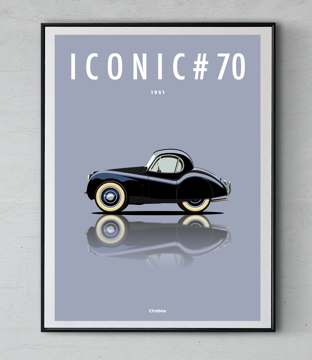 Affiche ICONIC JAGUAR XK120