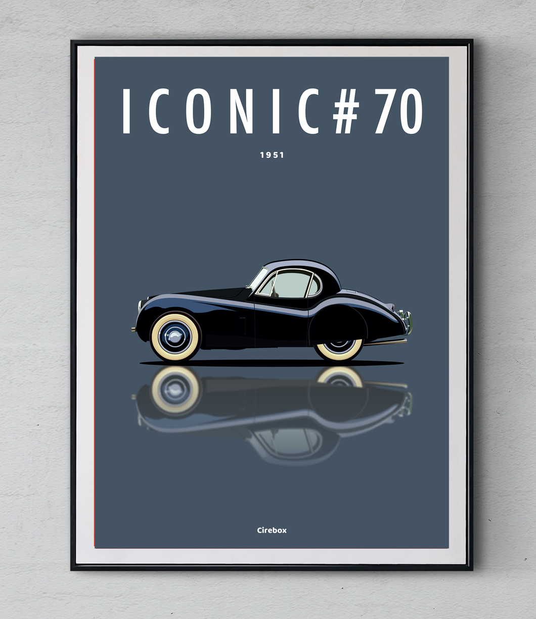 Affiche ICONIC JAGUAR XK120
