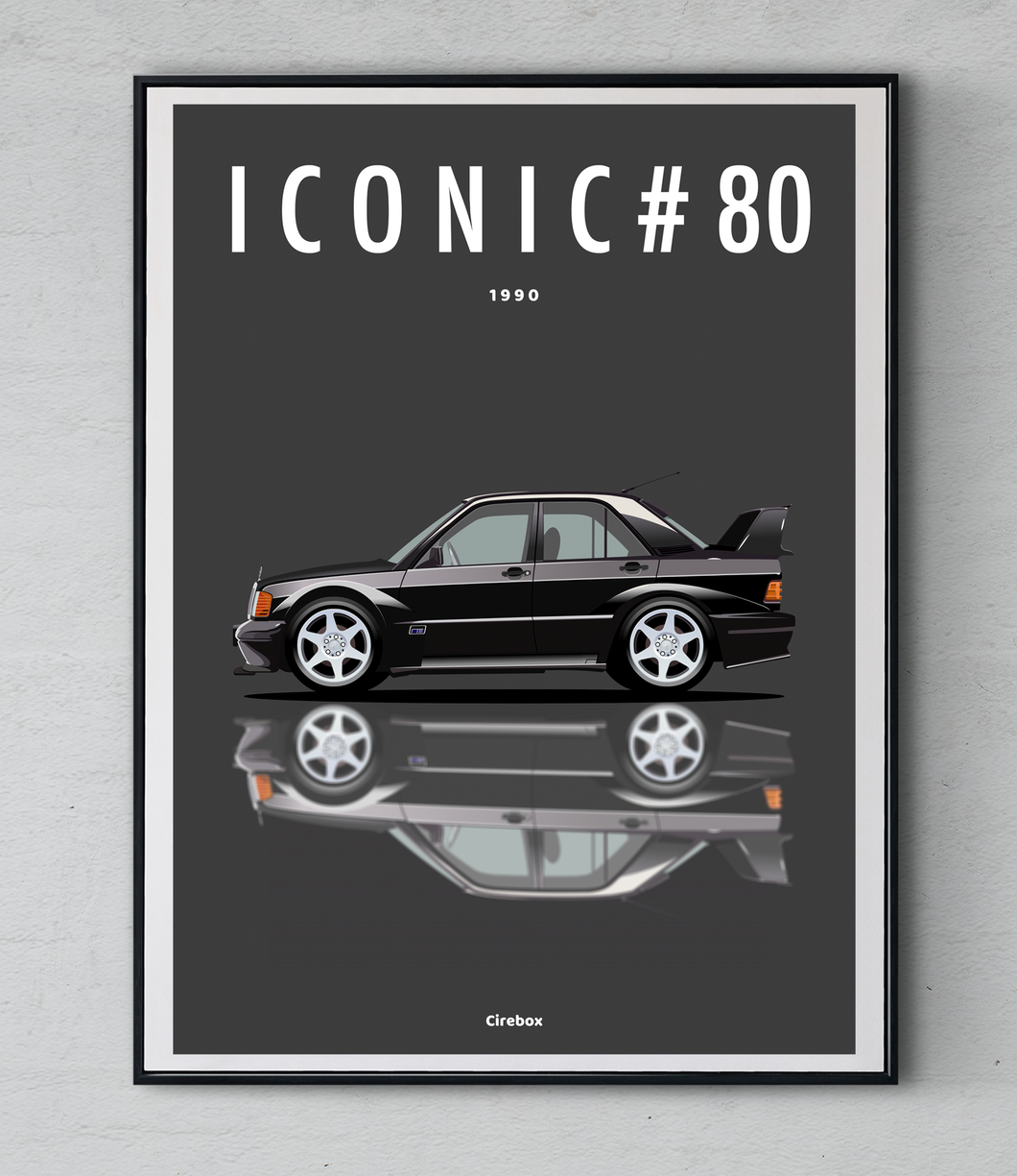 Affiche ICONIC MERCEDES 190 EVO II