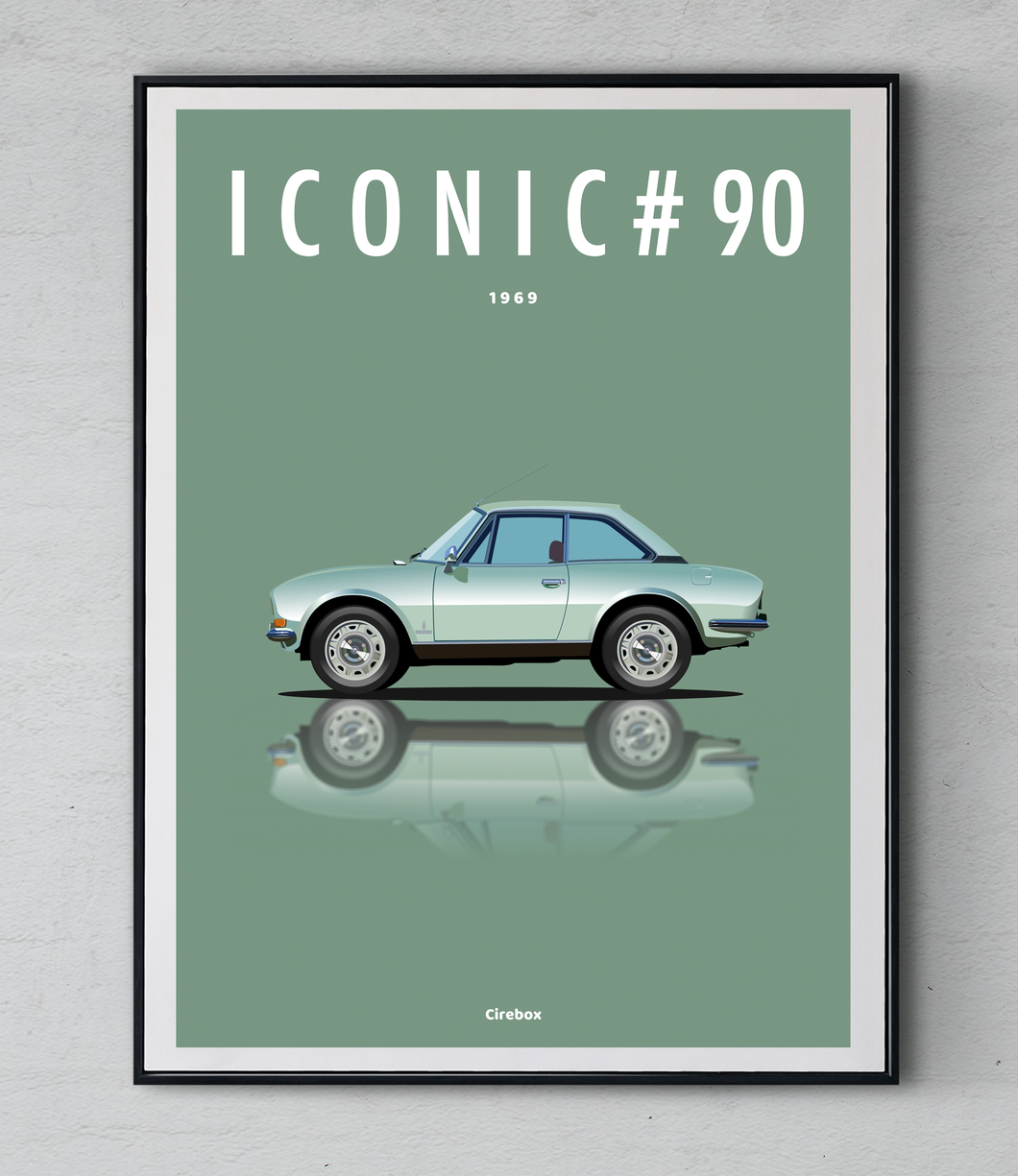 Affiche ICONIC PEUGEOT 504 Coupé