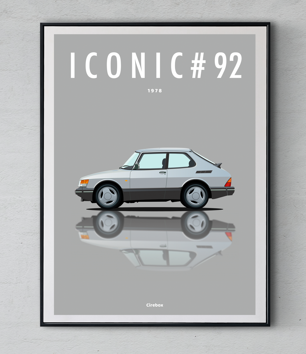 Affiche ICONIC SAAB 900