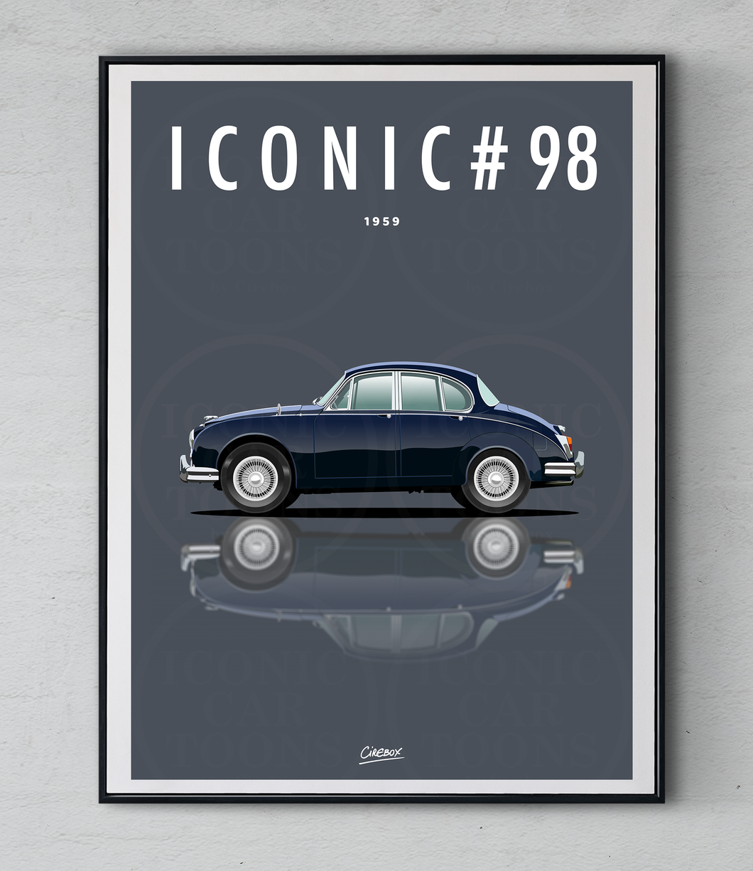 Affiche ICONIC JAGUAR Mk2