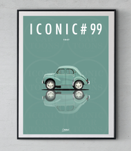 Charger l&#39;image dans la galerie, Affiche ICONIC voiture RENAULT 4CV
