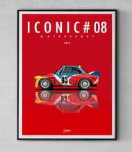 Charger l'image dans la galerie, Affiche ICONIC voiture Motorsport BMW 3.0 CSL d'Hervé Poulain
