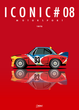 Charger l'image dans la galerie, Affiche ICONIC voiture Motorsport BMW 3.0 CSL d'Hervé Poulain
