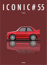 Charger l&#39;image dans la galerie, Affiche ICONIC BMW M3 (E30)
