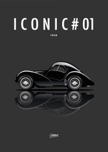 Charger l'image dans la galerie, Tableau ICONIC #01 BUGATTI TYPE 57  FOREX 5mm
