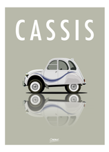 Charger l&#39;image dans la galerie, Affiche ICONIC voiture  CITROEN 2CV France 3 CASSIS
