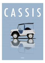 Charger l&#39;image dans la galerie, Affiche ICONIC voiture CITROEN MEHARI AZUR Cassis
