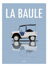 Charger l&#39;image dans la galerie, Affiche ICONIC voiture CITROEN MEHARI AZUR La Baule
