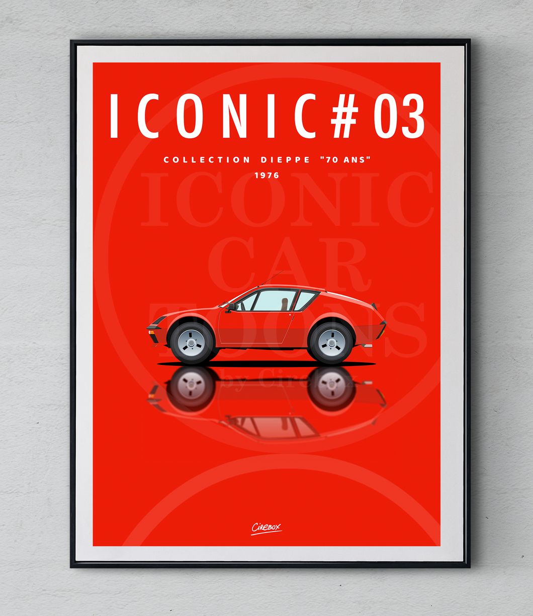 Affiche ICONIC ALPINE A310 1976 V6