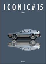 Charger l&#39;image dans la galerie, Affiche ICONIC DMC De Lorean

