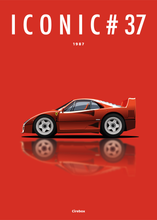 Charger l&#39;image dans la galerie, Affiche ICONIC FERRARI F40

