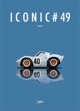 Charger l'image dans la galerie, Tableau ICONIC #49 FORD GT40  FOREX 5mm
