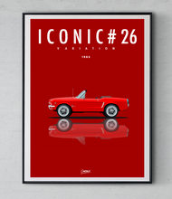 Charger l&#39;image dans la galerie, Affiche ICONIC FORD Mustang Cabriolet 65
