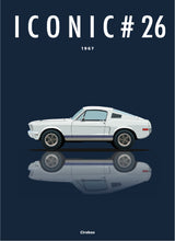 Charger l&#39;image dans la galerie, Affiche ICONIC FORD Mustang 67
