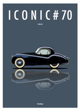 Charger l&#39;image dans la galerie, Affiche ICONIC JAGUAR XK120
