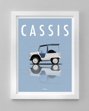 Charger l&#39;image dans la galerie, Affiche ICONIC voiture CITROEN MEHARI AZUR Cassis

