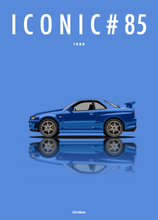 Charger l&#39;image dans la galerie, Affiche ICONIC NISSAN SKYLINE R34GTR
