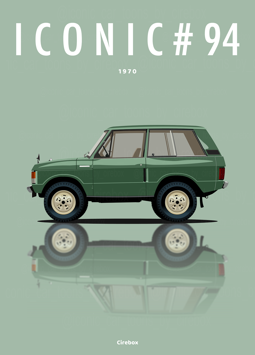 Affiche ICONIC RANGE ROVER Classic