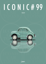 Charger l&#39;image dans la galerie, Affiche ICONIC voiture RENAULT 4CV

