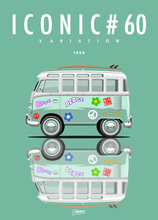 Charger l&#39;image dans la galerie, Affiche ICONIC Kombi VOLKSWAGEN Variation

