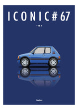 Charger l&#39;image dans la galerie, Affiche ICONIC PEUGEOT 205 GTI 1,9
